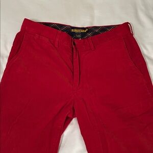 Ralph Lauren Rugby Label Red Corduroy Pants